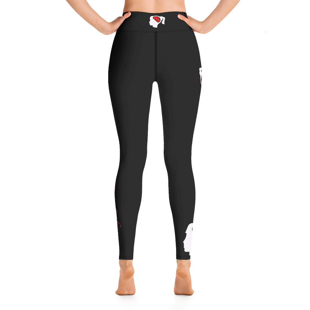 Athletic Wear Leggings for Active Girls- #girlpower. Wear-Your-Attitude Yoga Pants- Black, Beige, Plum . WickedYo.